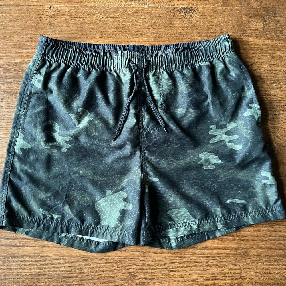 Burnside Camo Swim Trunks